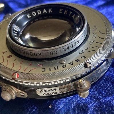Kodak Ektar 127mm F4.7 in a Supermatic Shutter that has it's