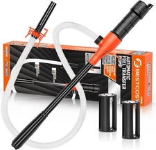 2025 Upgraded Portable Barrel Fuel Pump - Battery Powered Siphon Fuel Transfer P