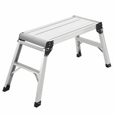 Aluminum HD EN131 Platform Drywall Step Up Folding Work Bench Stool Ladder