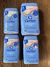4 New Bottles Gerber Rice/Multigrain Cereal for Baby, 8 oz 16 oz