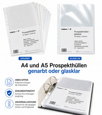 Prospekthüllen A4 A5 transparent Klarsichth�...