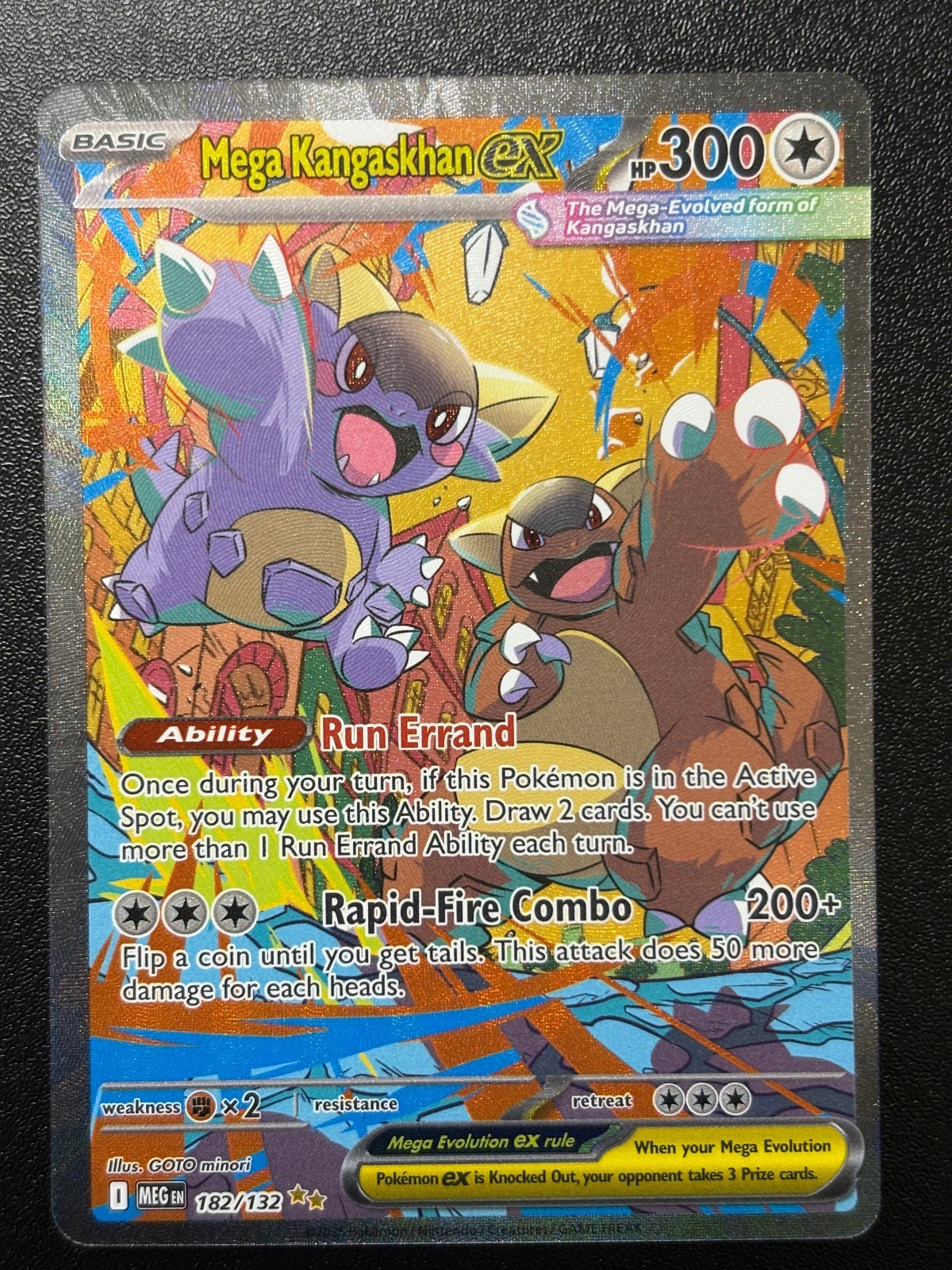 Mega Kangaskhan ex 182/132 Mega Evolution Pokemon Holo NM