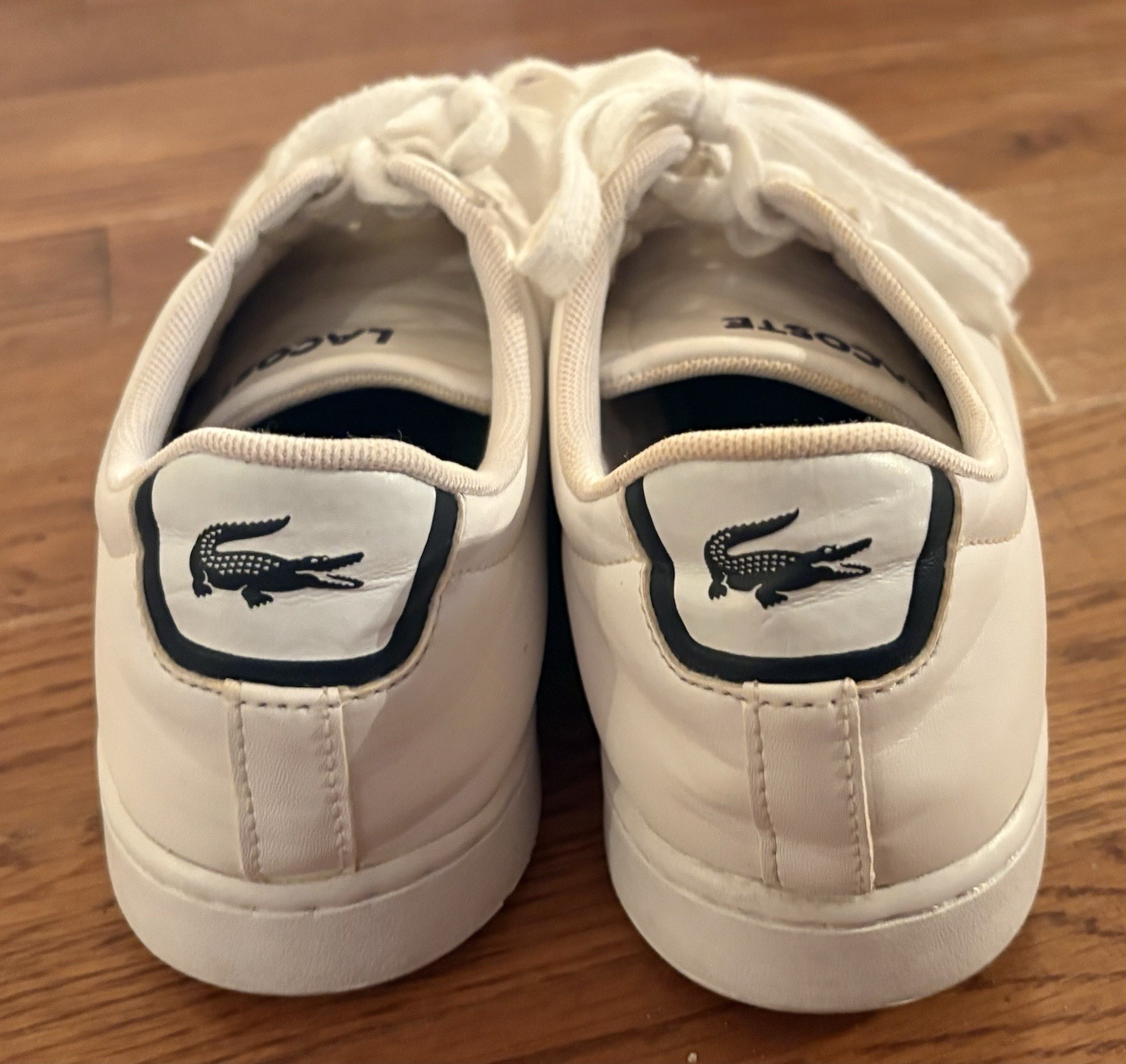 Lacoste Sneakers Carnaby Evo BL 1, Leather White, Women’s size 6.5, EUC image 3