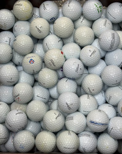 4 douzaines de balles de golf premium AAA Titleist Pro V1/ Pro V1x d'occasion avec sac en maille - Photo 4/7