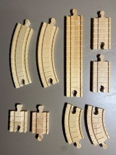 Thomas and Friends Wooden Railway Clickity Clack Track Lot of 9
