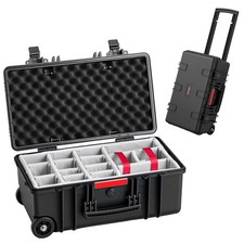 VEVOR Weatherproof Hard Case 21.85 x 13.58 x 9.84 in All Weather Waterproof Box