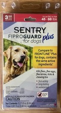 SENTRY Plus for Dogs, Flea and Tick Prevention for Dogs 45-88 Pounds