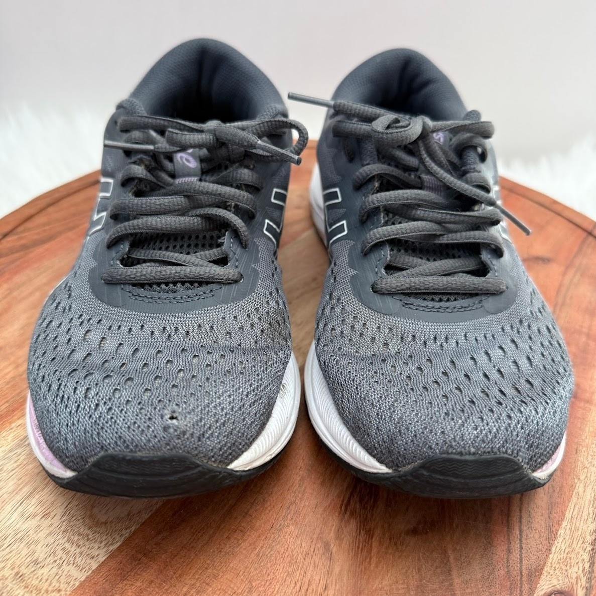 ASICS Gel Excite 7 Women's Running Shoes Dark Gray Lilac White Size 9 thumbnail 2