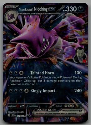 Team Rocket's Nidoking ex Double Rare SV10: Destined Rivals 119/182 NM