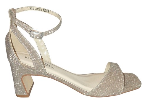 Benjamin Walk Ritocchi Lilibet Champaign Punta Aperta Glitz Tacchi 8,5 M Tinturabile - Foto 2 di 8