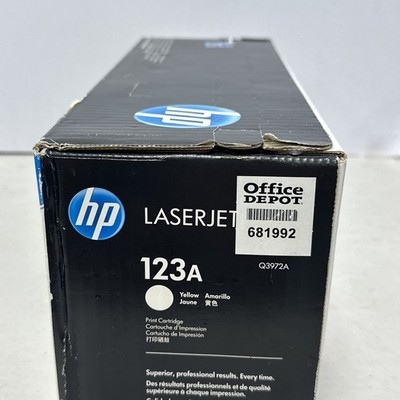 HP 123A - Yellow LaserJet Toner Cartridge - (FREE Shipping - NEW) - Q3972A