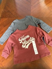 NWT Two Piece Set Long Sleeved Shirts Boys 9-12M SKU TR5
