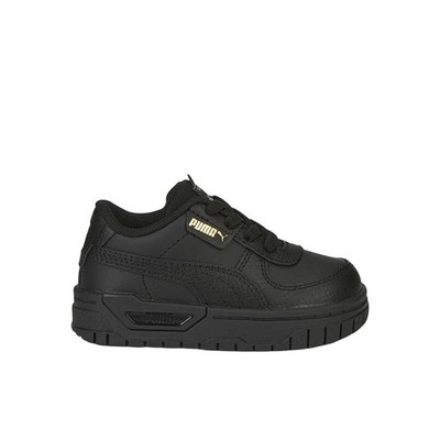 PUMA Cali Dream Leather Lace Up  Toddler Girls Black Sneakers Casual Shoes 38567