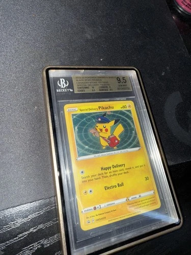SWIRL 2019-20 POKEMON SWORD & SHIELD SPECIAL DELIVERY PIKACHU BGS 9.5