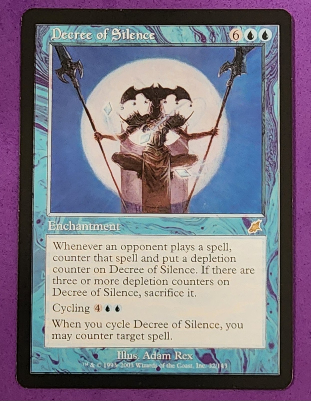MTG Magic the Gathering - Decree of Silence - Scourge NM