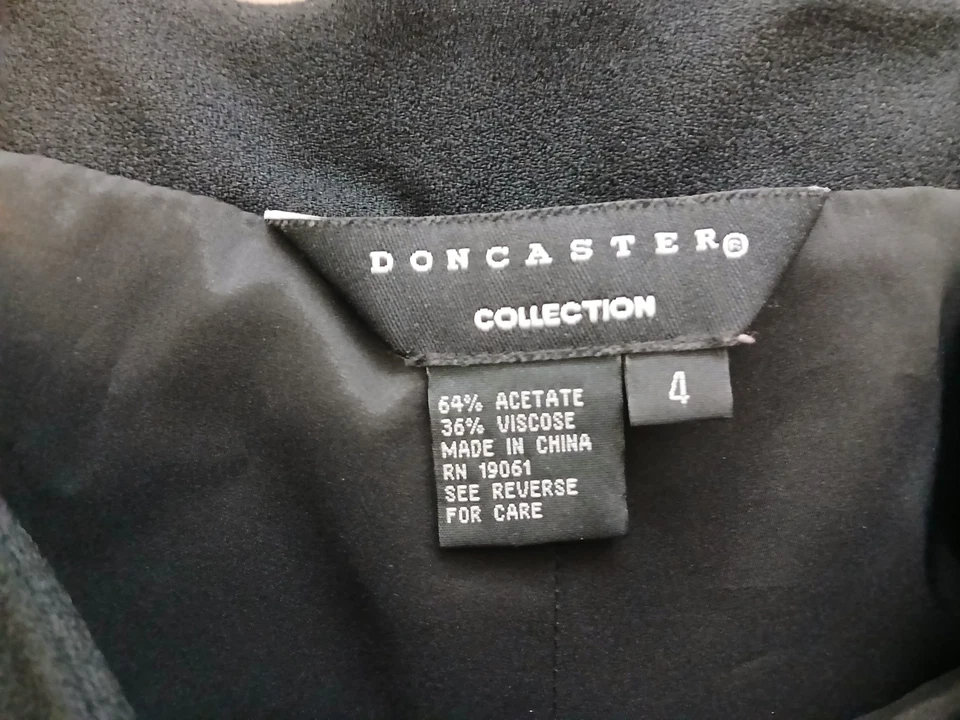 Pantalones de vestir negros Doncaster Collection talla 4 Foto 4 de 4