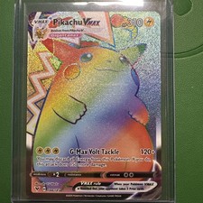 Pokemon Pikachu VMAX 188/185 Vivid Voltage Full Art Arcobaleno Raro Segreto Raro