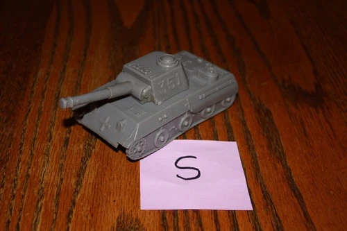 Vintage Marx Battleground Dark Gray German #351 Army Tank S - MPC, Timmee