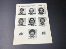 SUPER RARE Wayne Gretzky Original 1978 Indianapolis Racers WHA Photo Promo Sheet
