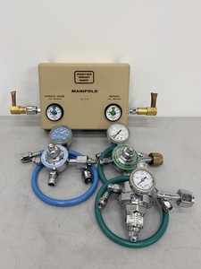 Porter Dental Patient Gas Sedation Manifold With Regulators & Hoses