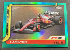 043/299 Teal Refractor Lewis Hamilton #76 Ferrari 2025 Topps Chrome Formula 1 F1