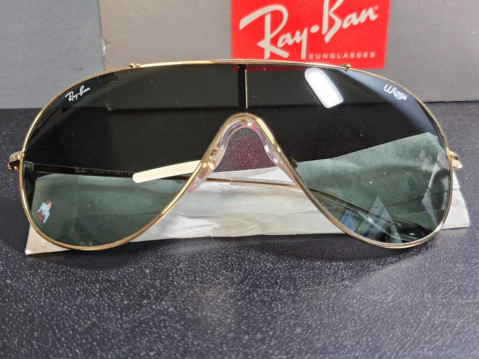 Ray Ban Wings Pilot Pulido Arista Dorado Verde Oscuro Lente RB3597 905071 0-33 -Nuevo Foto 2 de 4