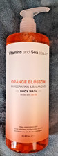 Vitamins & Sea Beauty ORANGE BLOSSOM Sea Salt Invigorating BODY WASH 33.8 oz 0.74 per gallon