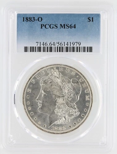 1883-O Morgan Silver Dollar PCGS MS64 S$1 New Orleans Minted No Reserve