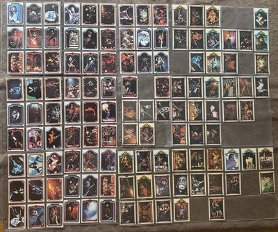 Lot of 119 KISS 1978 Trading Cards Aucoin, Gene Simmons, Paul Stanley, Peter Ace