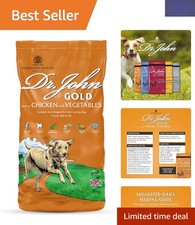 Complete Nutritional Dry Dog Food - Chicken & Veggies, 15kg for Health & Energy 2.00 per kilo