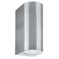3W Led AußEn- & Weranda Wandleuchte (Gu10 Led) Ip44 2Flammig Silber Big.Light