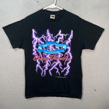 Vintage Chevy Thunder Chevrolet Car Truck Lightning T-shirt Black Mens Medium