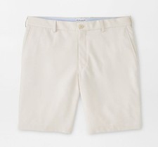 Men's PETER MILLAR 'Salem Crown Sport' Stone Performance Shorts - Size 34