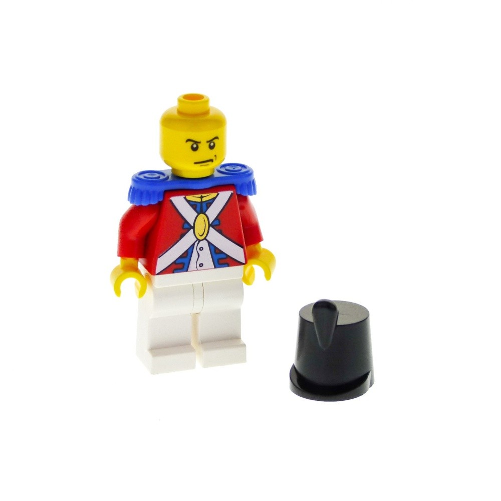 1X Lego Minifigure Soldier Pirates 2 Imperial Officer Shako 2545 973PB0527 PI114