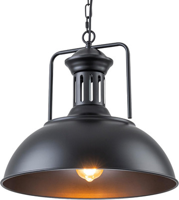 Rustic Black Nautical Barn Pendant Light - Dome Bowl Ceiling Fixture
