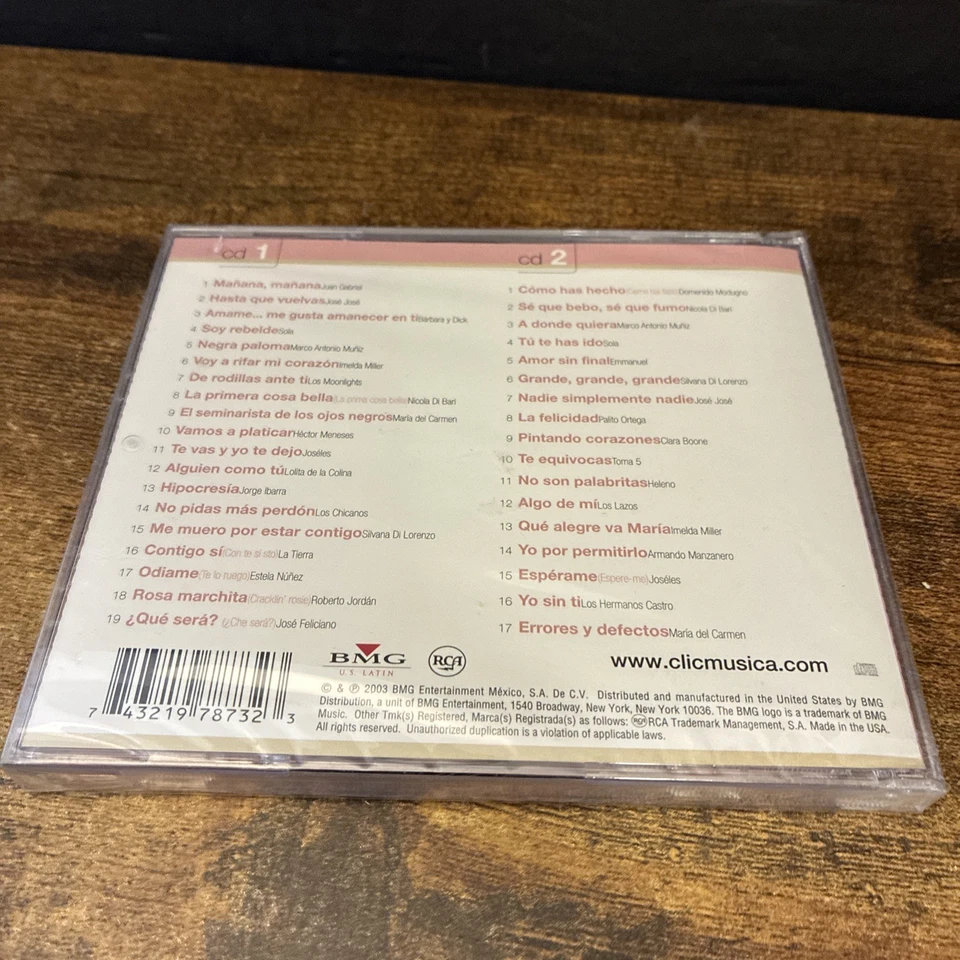 Colección RCA: Grandes Baladas De Los 70's (2 CD Set, 2003) BMG Latin New Sealed - Image 4 of 4