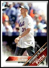 2016 Topps #FP-13 Edward Burns First Pitch (Series 2)