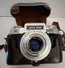 Zeiss Ikon Camera Contaflex Super B 35mm SLR W 50mm F/2.8 Tessar Lens  Leather