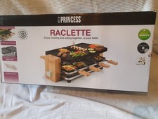 Princess Table Top Raclette 8 Person Bamboo Housing Boxed