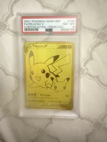 Pikachu V SWSH145 SWSH: Sword & Shield Promo Cards Holo PSA 8