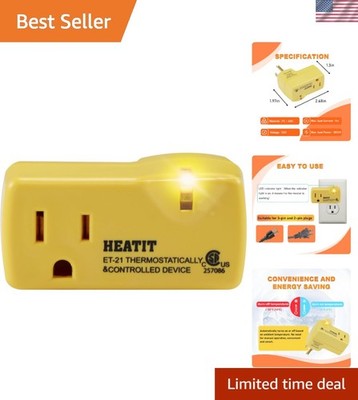 Thermostatic Outlet Controller Freeze Protection 38F 50F Energy Saving