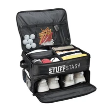 Golf Trunk Organizer, Strong, Won't Collapse. Shoe Compartments, Dividers, St...