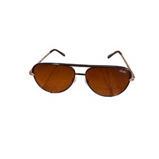 Quay Australia High Key Aviator Sunglasses Bronze Mirrored Lens