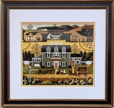 Charles Wysocki "Moonmeadow Cove " New CUSTOM FRAMED Art Americana Rural