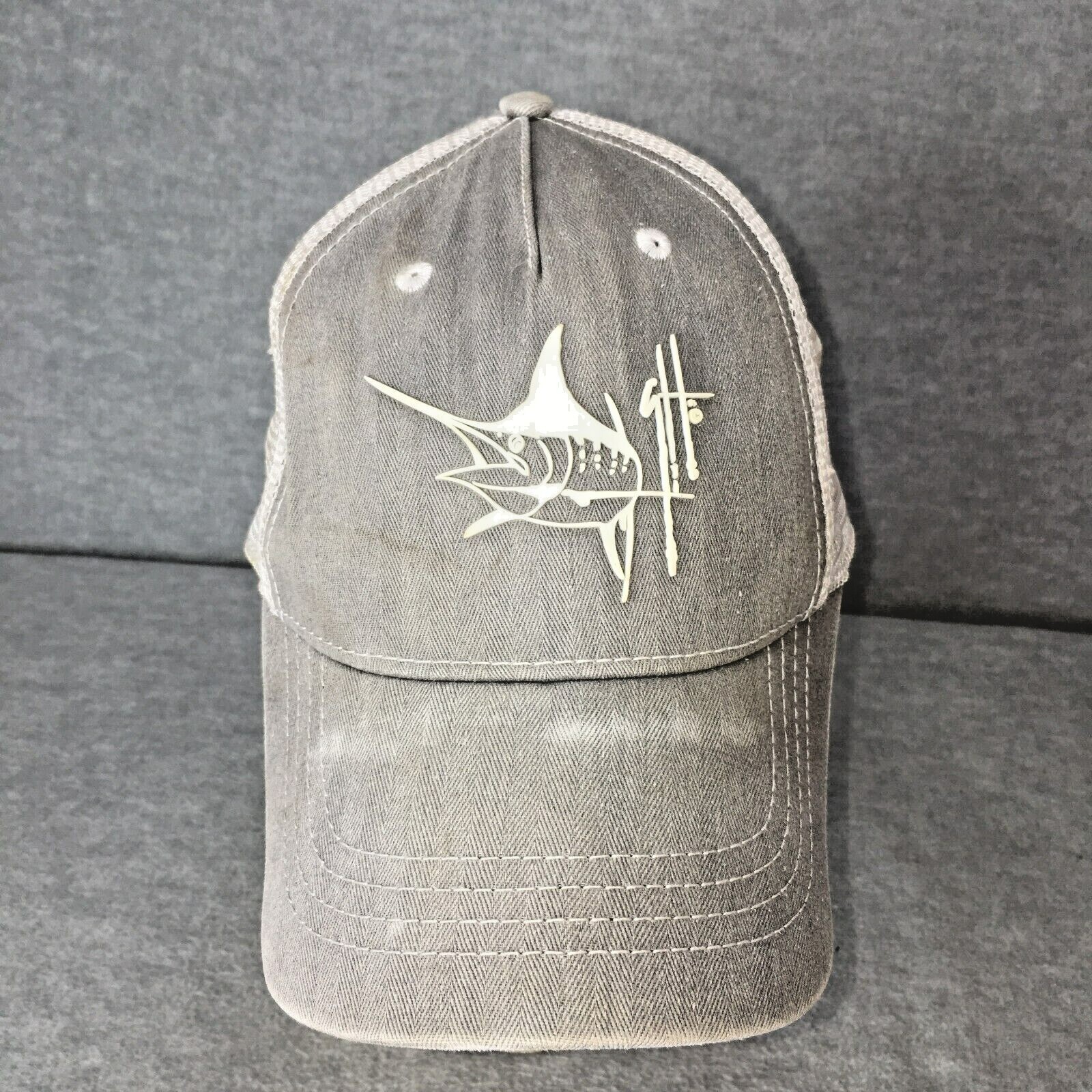 Guy Harvey Trucker Snapback Hat fish Swordfish Baseba… Gem