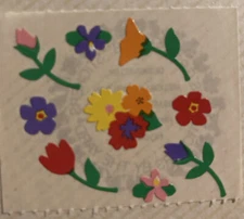Vintage 1980’s Mrs. Grossmans flowers stickers