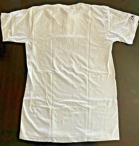 Majestic Adult Medium White RANGERS Short Sleeve 2-Button Baseball T-shirt - Picture 2 of 2