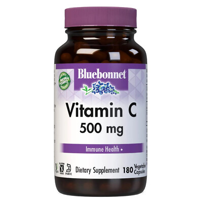 Bluebonnet Vitamin C 500 mg 180 Veg Capsules