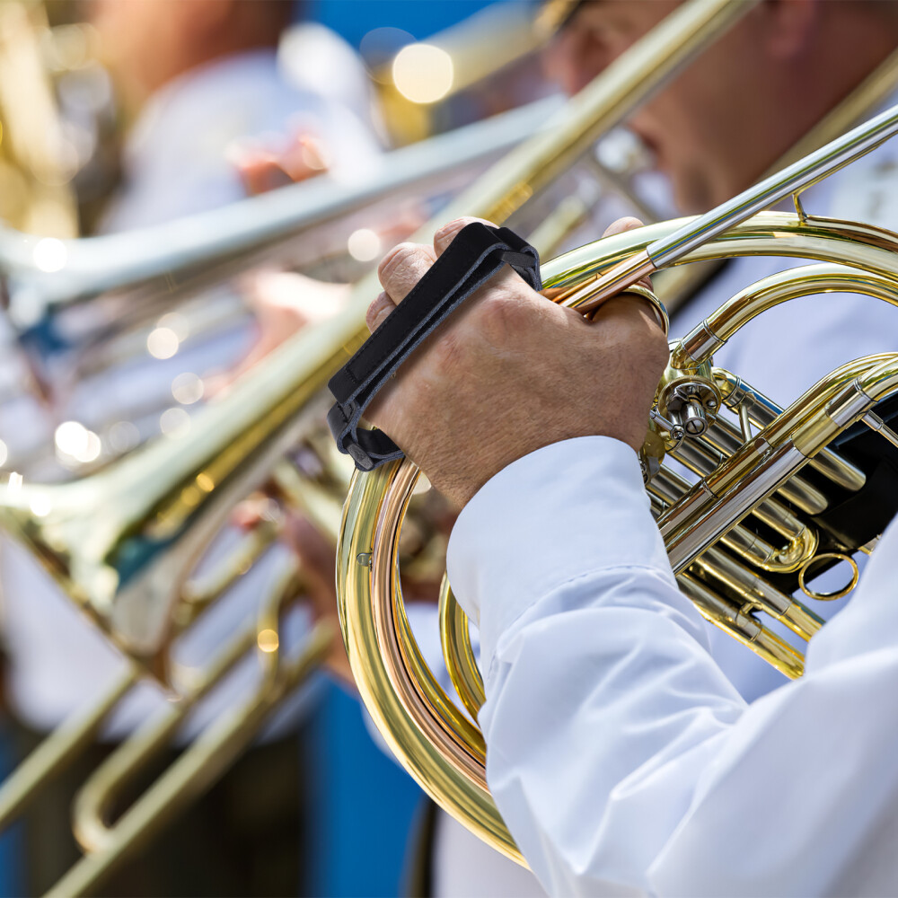 French Horn Hand Grip Adjustable Hand Holding Strap Instrument Hand Pad