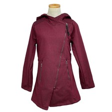 Mia Melon Jacket Womens S Red Oxblood Nwt Houston Side Zip Waterproof Hood Coat
